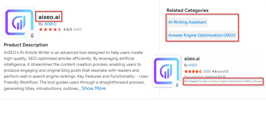 aiseo.ai-ranking-in-G2-AEO-insights