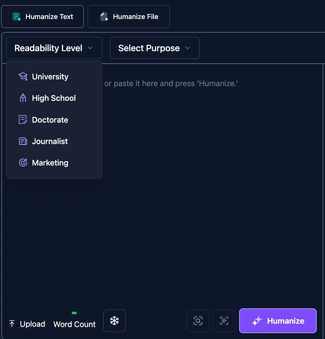 AI Humanize Text Key Features
