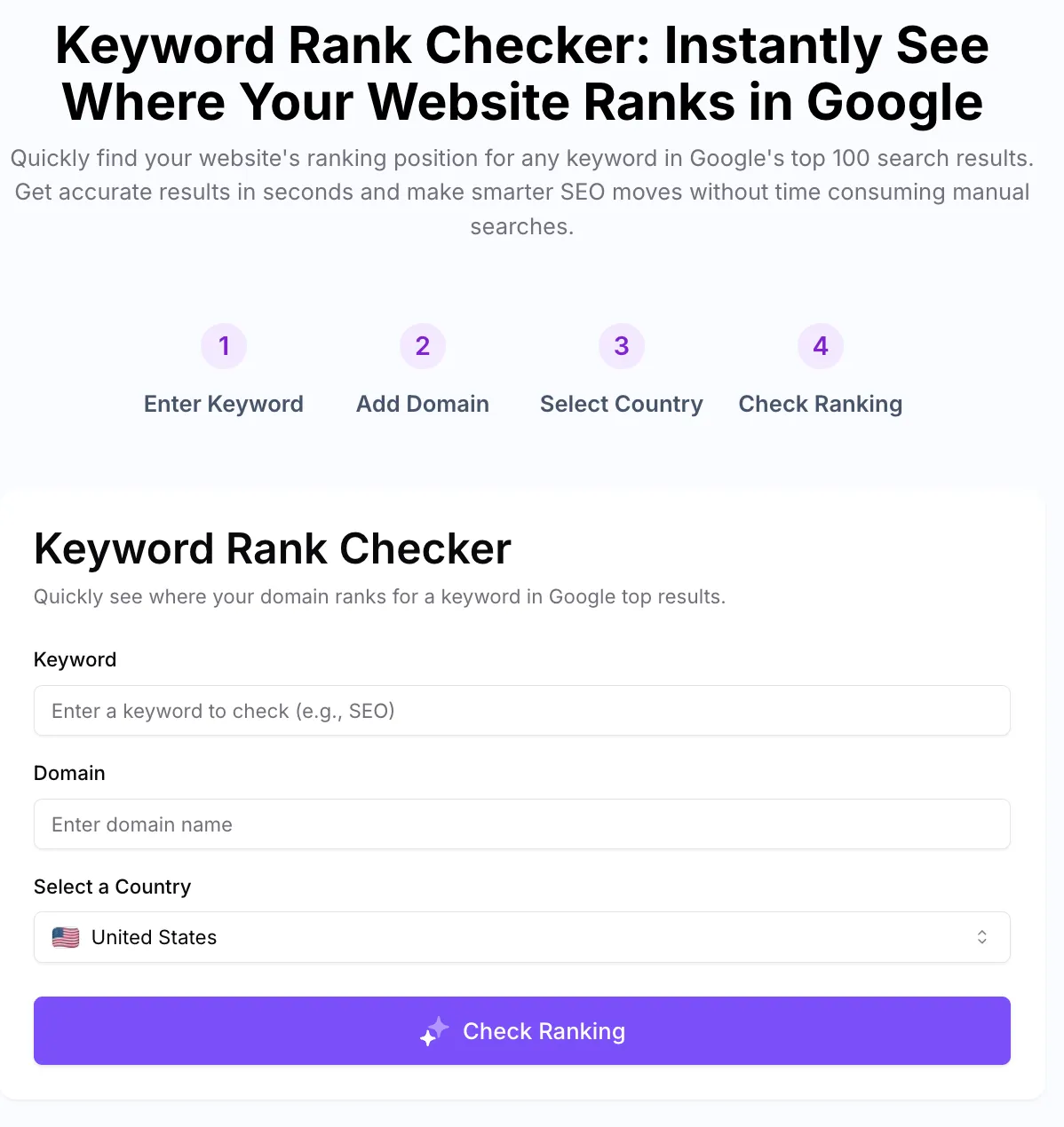 Keyword Rank Checker