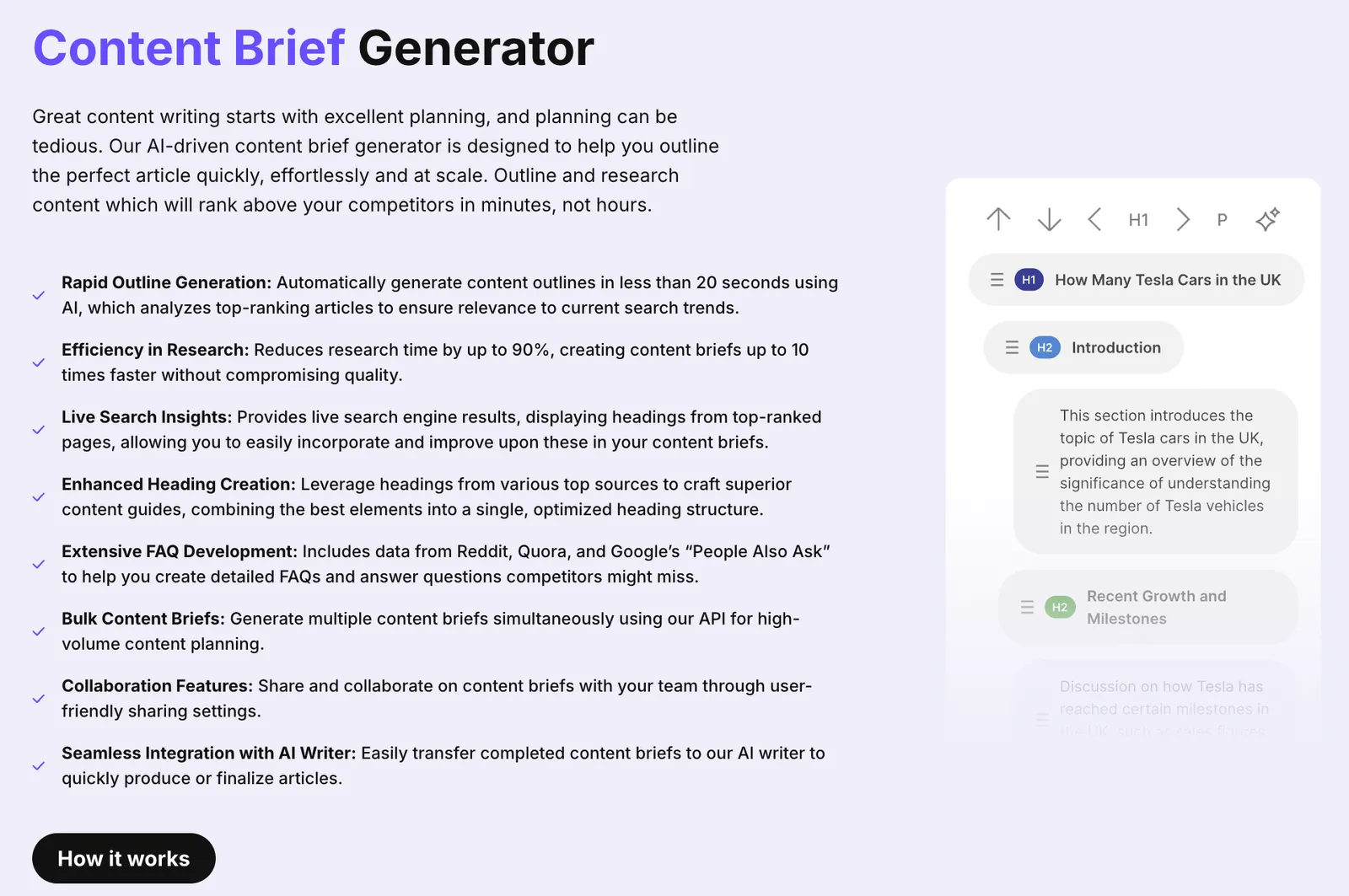Content Briefs & AI Writer Assistant