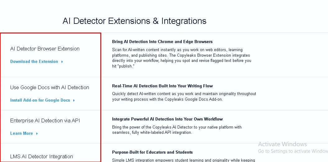 Browser extension and in-workflow tools