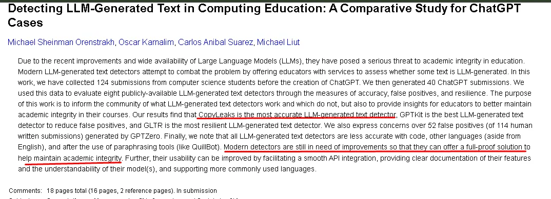 Detecting LLM-Generated  Content