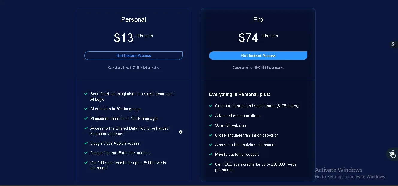 Enterprise / LMS / API Pricing
