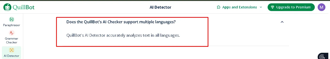 Multilingual support