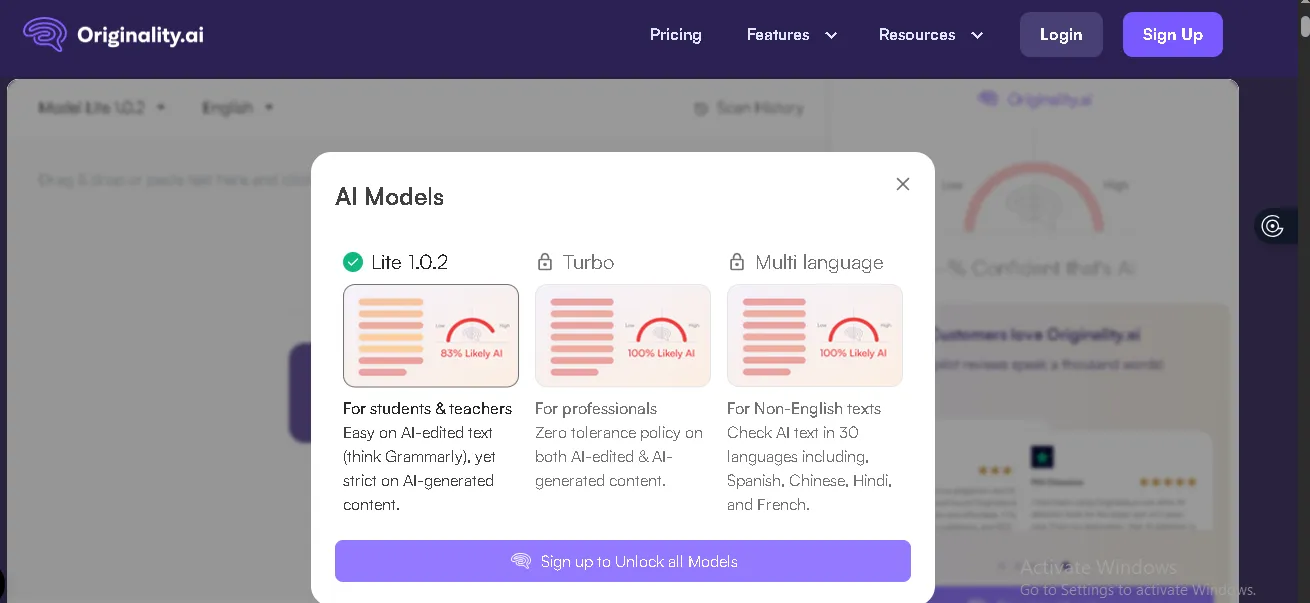 Tunable models by use-case