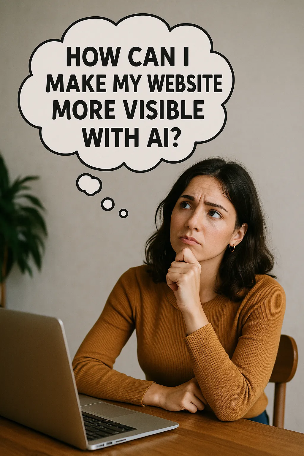 How can I make my website more visible with AI