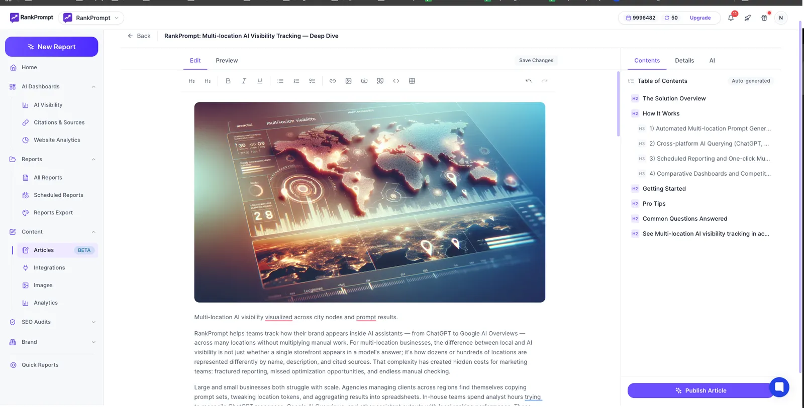 Article Generation