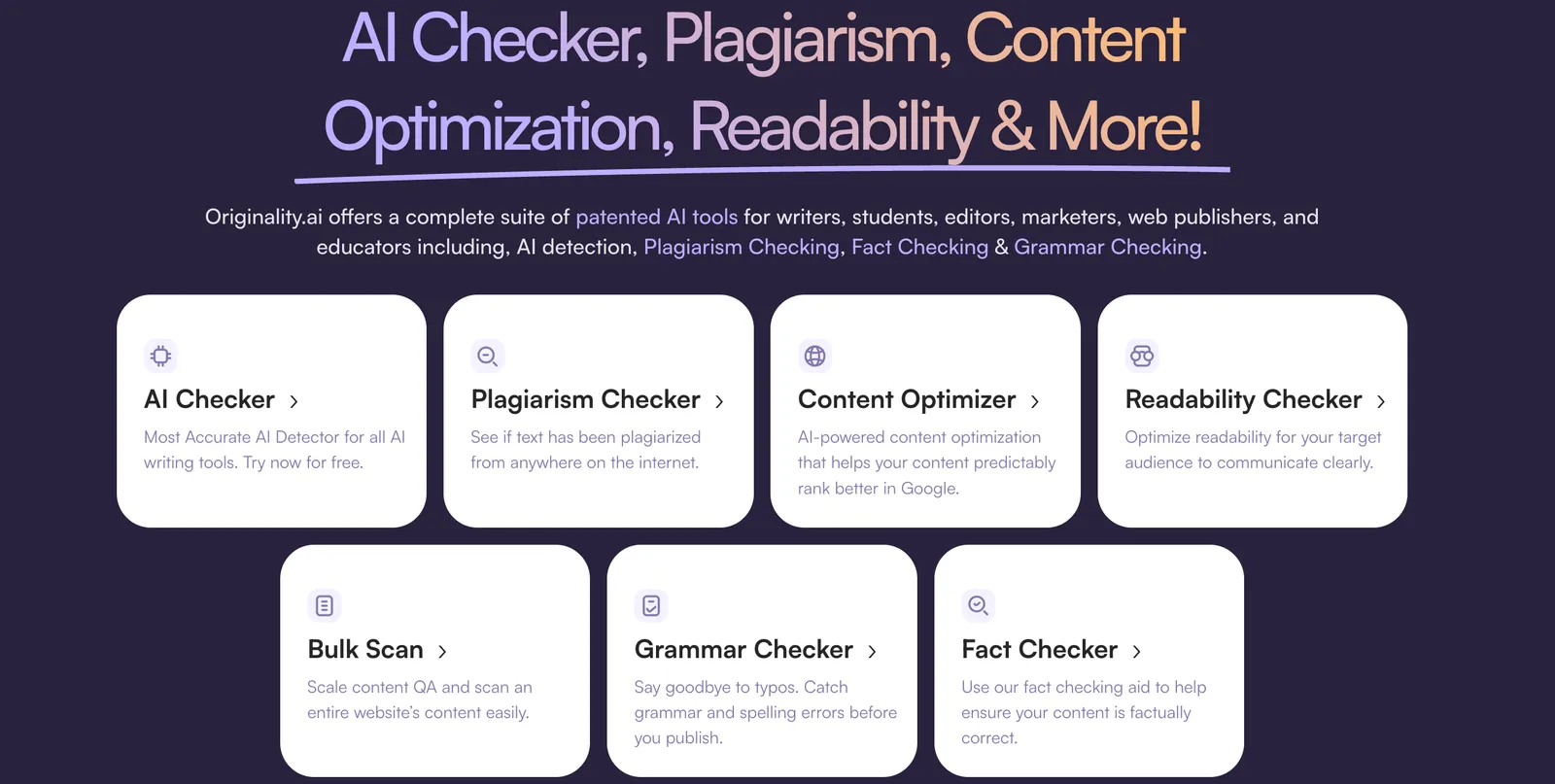 Plagiarism Scanning