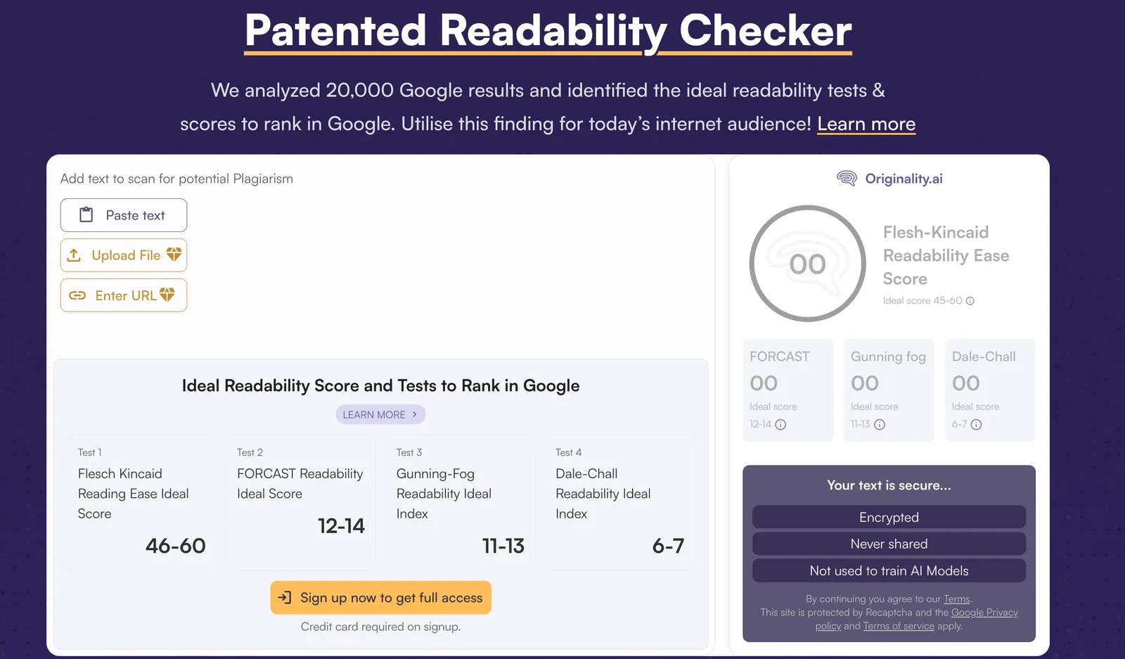 Readability Checker