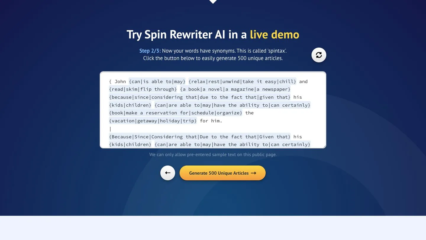 Spin Rewriter