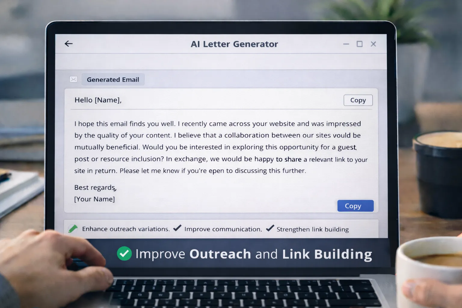 AI Letter Generator — Improve Outreach and Link Building