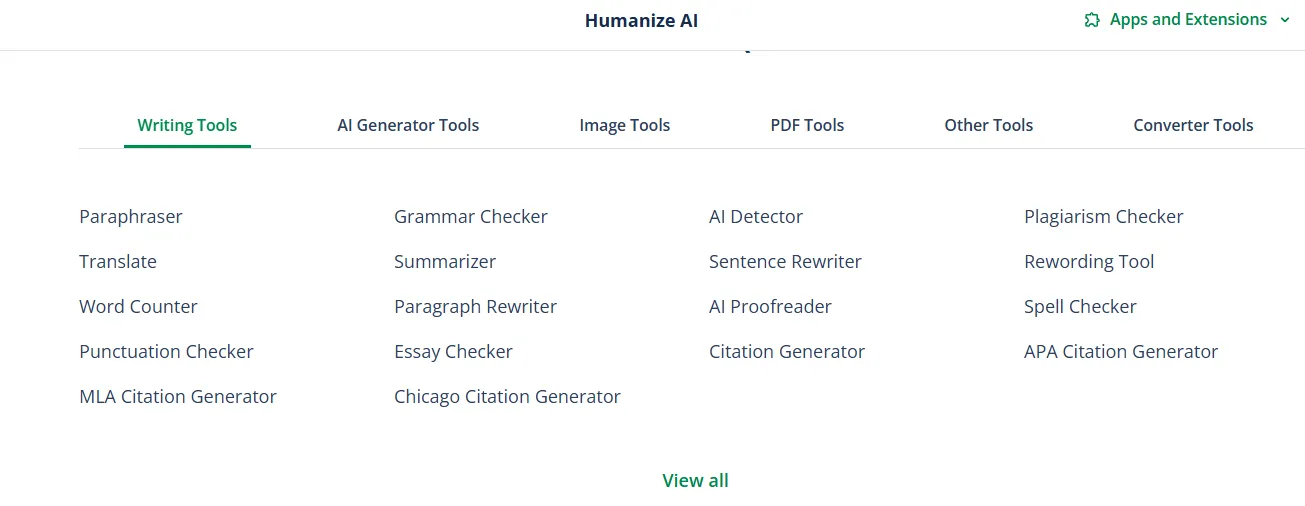 Integrated Writing Suite