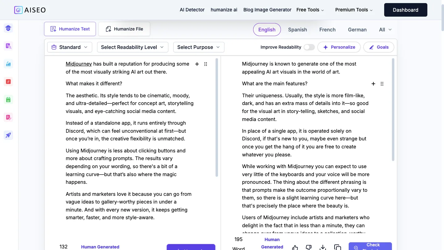 AISEO article rewriter