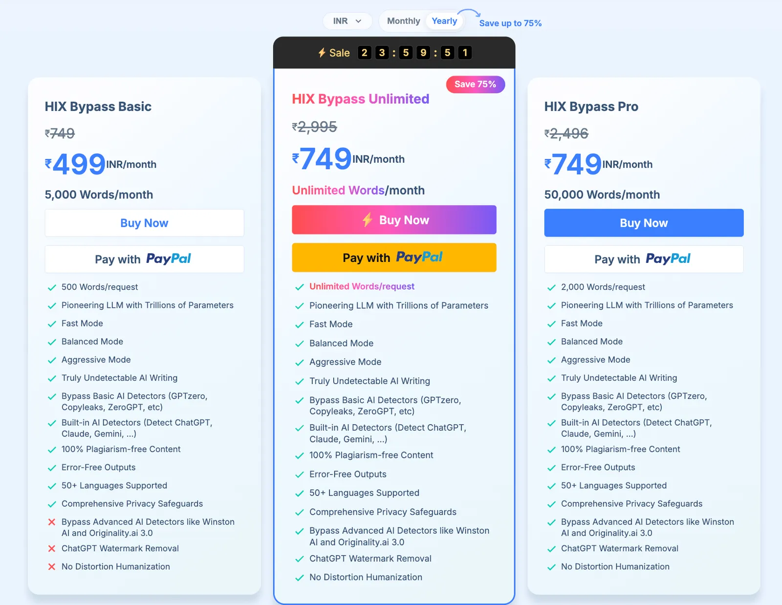 Hix Pricing