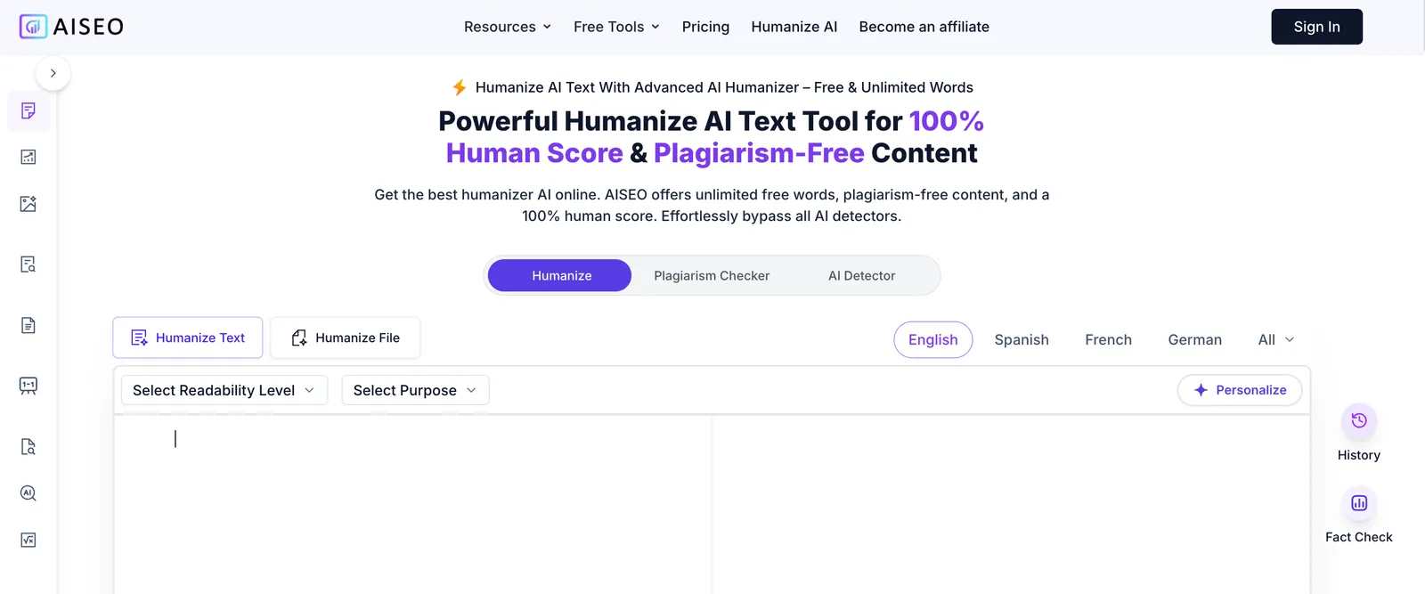 AISEO — The Most Powerful Humanizer