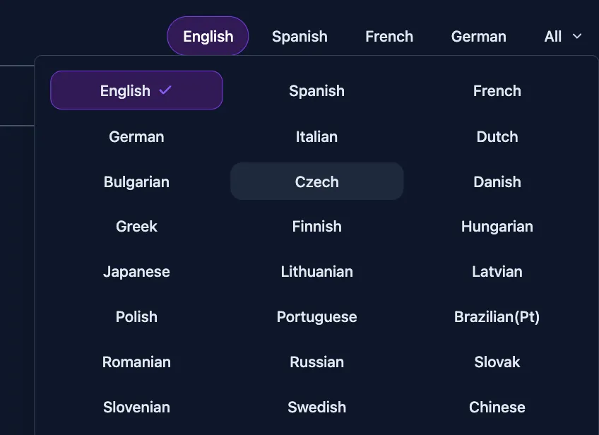 Multilingual Humanization