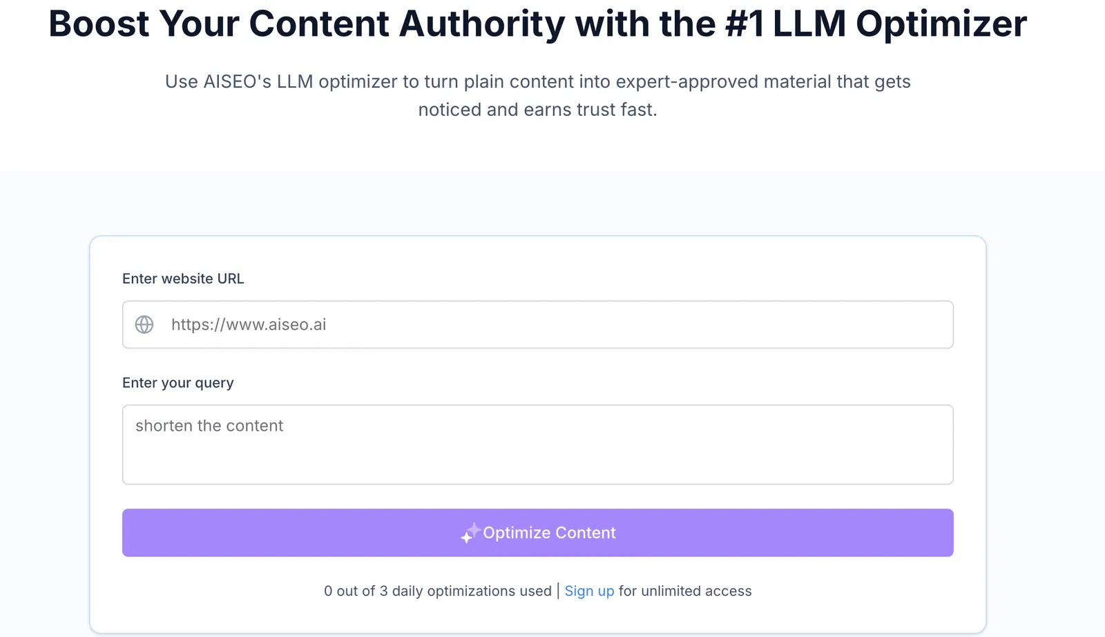 Boost your content with LLM Optimizer