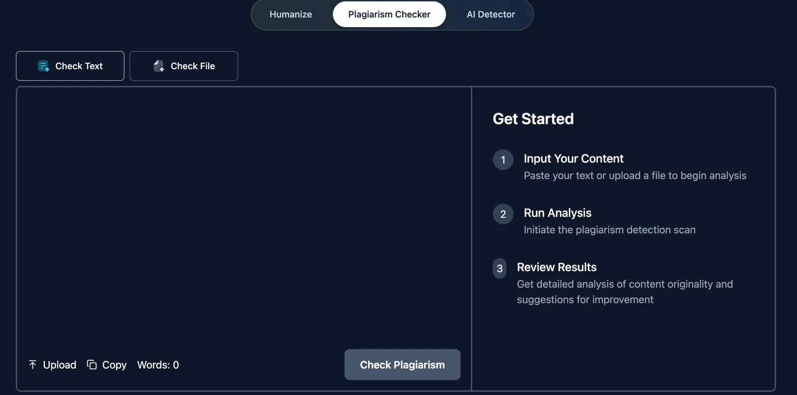 plagiarism detection scan