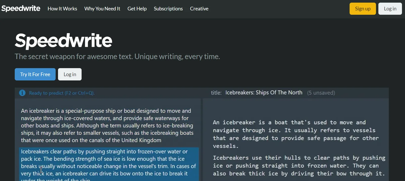 Speedwrite