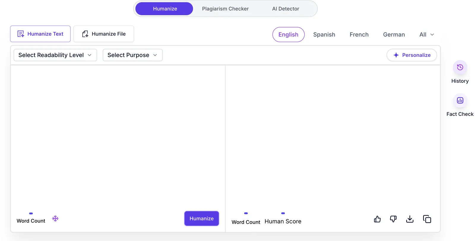AISEO's dashboard