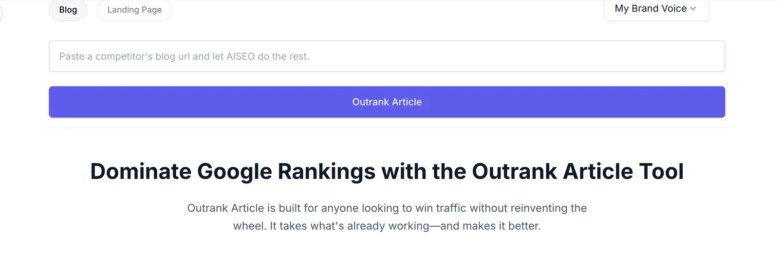 Outrank Article Tool